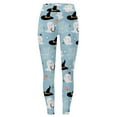 thumbnail image 5 of SNOWSONG Halloween Leggings for Women Halloween Women's High Waisted Bottom Pants Tummy Tuck Leggings Pantyhose Plus Size Leggings Womens Leggings Tummy Control Leggings Light Blue 3XL, 5 of 6