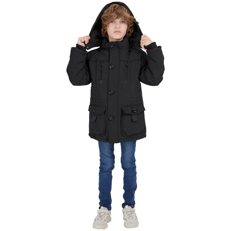 WenVen Boy's Puffer Jacket with Detachable Hood photo 5