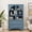 Blue, variant on Eyisean 52" Farmhouse Storage Cabinet with Glass Doors, Wood Display Cabinet with 2 Drawers and Adjustable Shelf, Reasonable Load-Bearing , Vintage Display Case for Living Room, Bedroom and Office