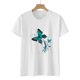 thumbnail image 4 of Blusa holgada de manga corta con cuello redondo y estampado a la moda para mujer Pompotops hfajkhk130262, 4 of 8