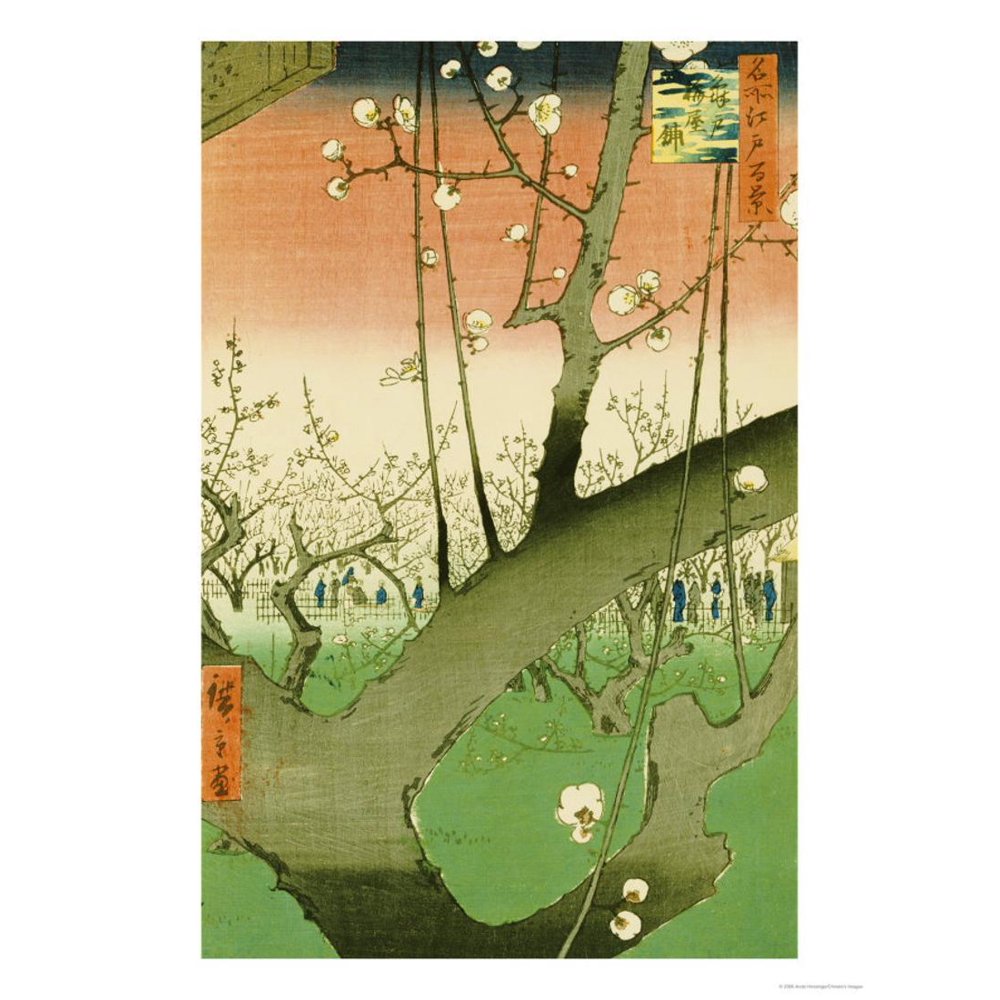 Plum Garden, Kameido Print Wall Art By Ando Hiroshige