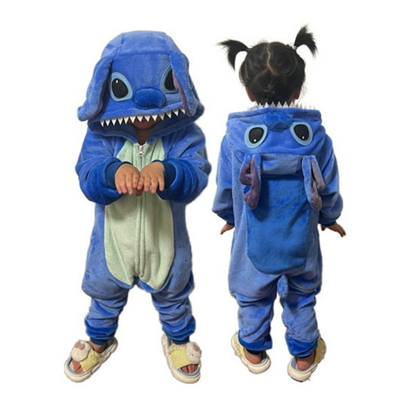 Pajamas Halloween Kids Onesie Cosplay Cartoon Teens Party Stitch Jumpsuits