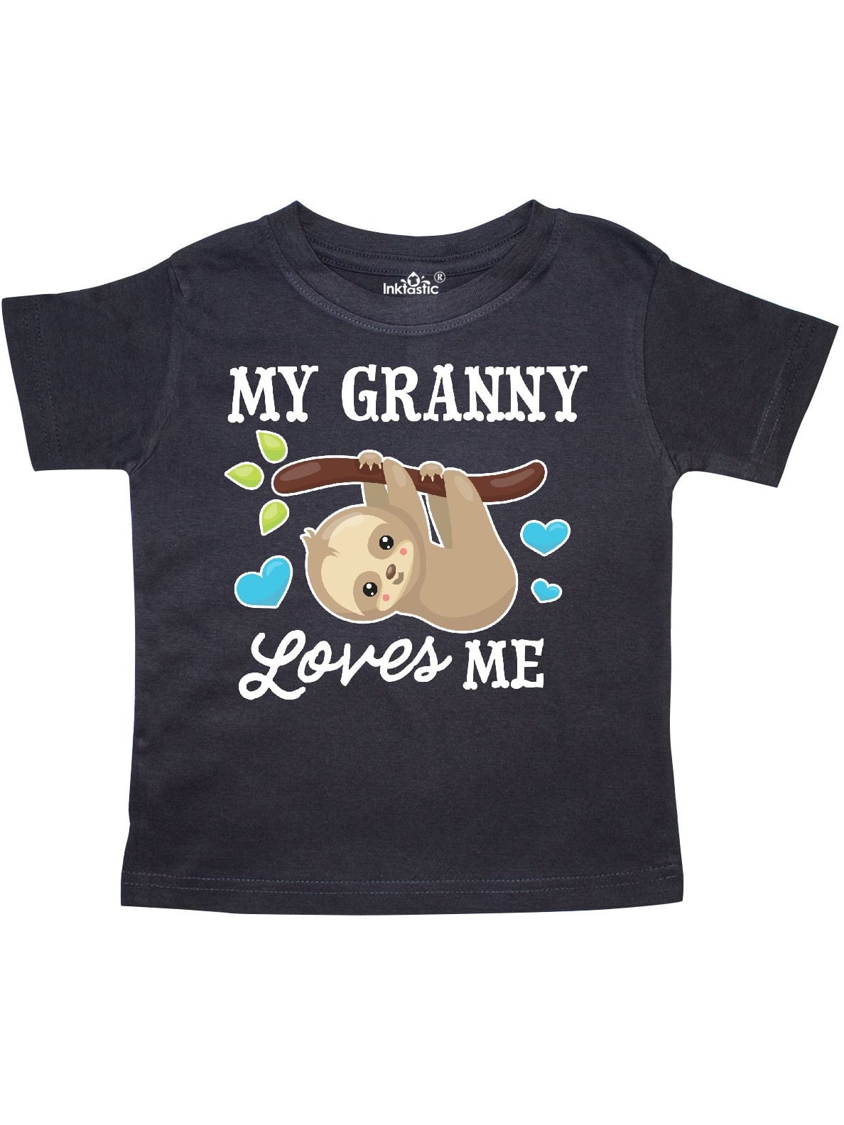 inktastic My Great Grandma Loves Me Painted Flowers and Hearts Baby T-Shirt
