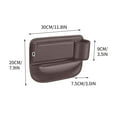 thumbnail image 2 of RuiJiao Leather Universal Car Seat Storage Organizer with Charging Port, Non-Slip Multifunctional Storage Box for Front Seats Accessories, Holds Phone Wallet Glasses, Durable Car Interior Decor, 2 of 4