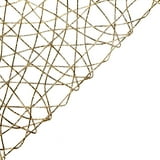 Efavormart 16" X 72" Gold Wire Nest Table Runner, Metallic String Woven ...