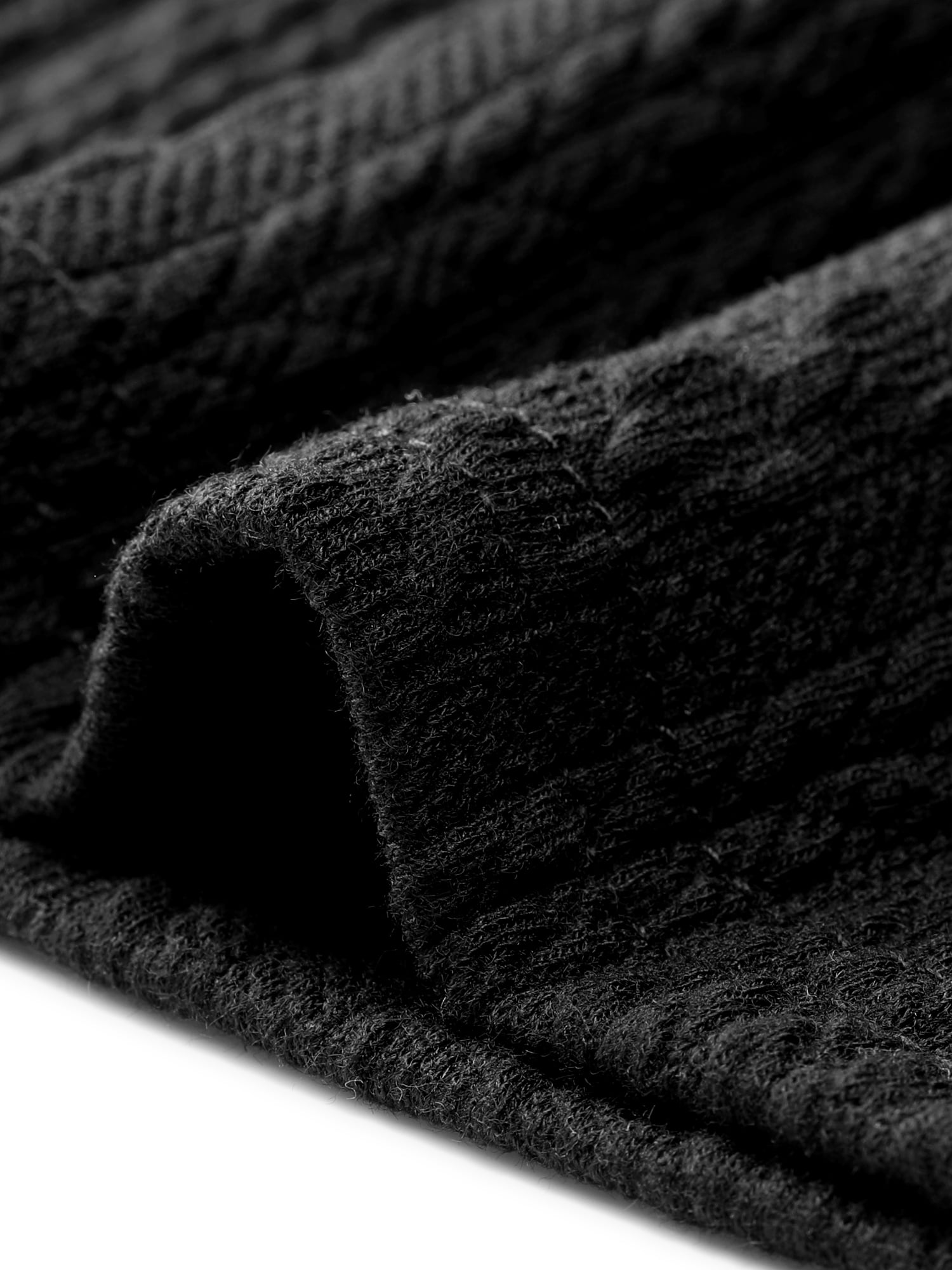 DARING DIVA Women's Plus Tops V Neck Pullover Knitted Casual Blouses 1X Black