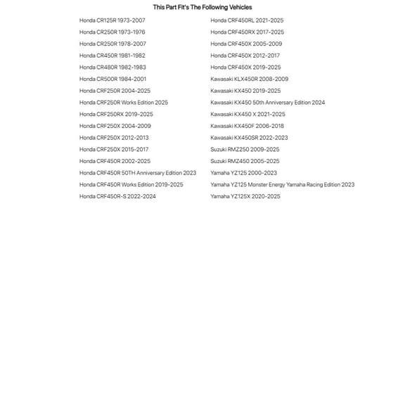 Tusk Countershaft Spacer for Honda CRF450R 2002-2024