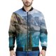 thumbnail image 3 of Chaqueta de montaña con estampado 3D de moda para hombre, sudadera de gran tamaño con patrón escénico natural, chaquetas de bombardero con cremallera y mangas largas, 3 of 5