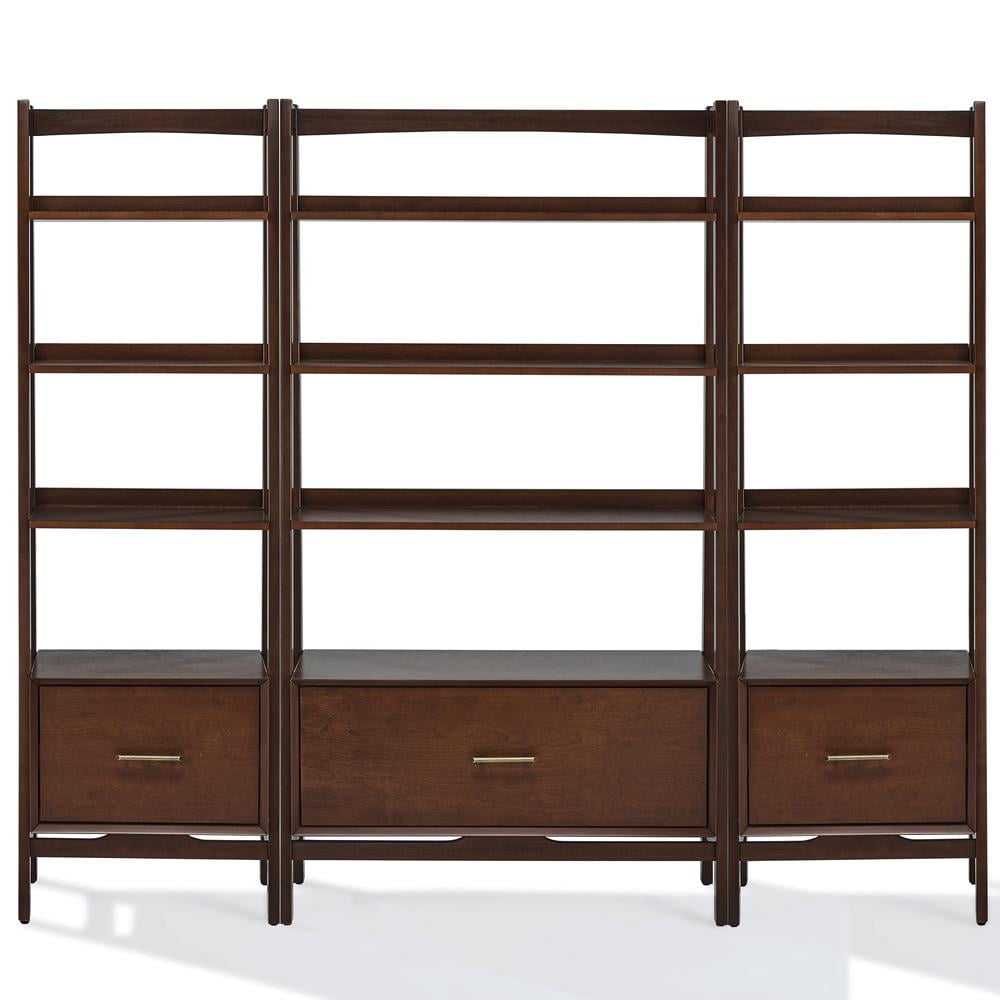Crosley Furniture Landon 3-Piece Etagere Bookcase Set