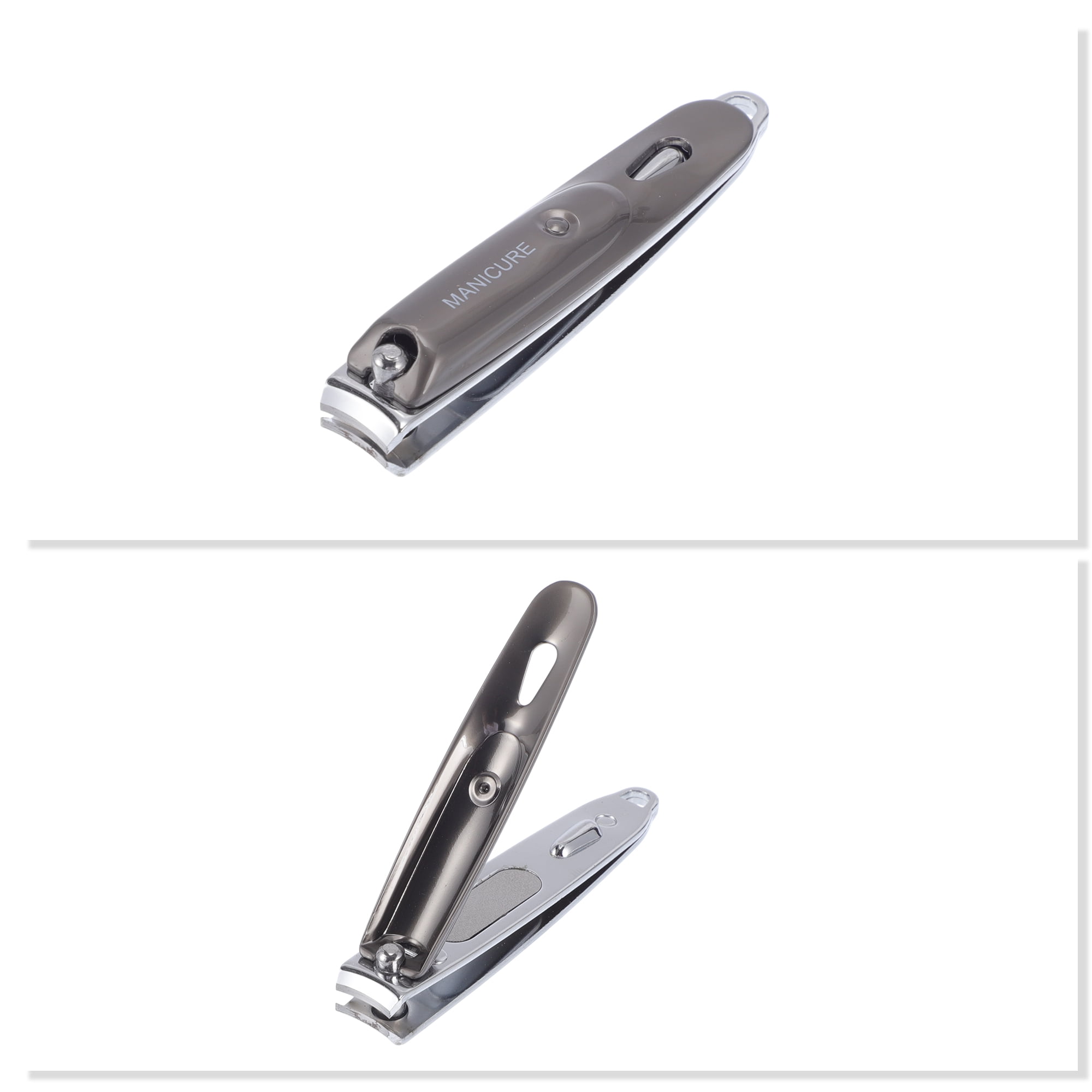 Unique Bargains Water Drip Nail Clippers 3.23"x0.59" Gray 1 Pc