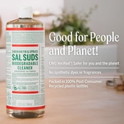 - Sal Suds Biodegradable Cleaner (32oz, 2-Pack) - Concentrated Purpose Cleaning Solution & Mop Soap, For Floors, Laundry & Dishes - Formula Made with -Based Surfactants