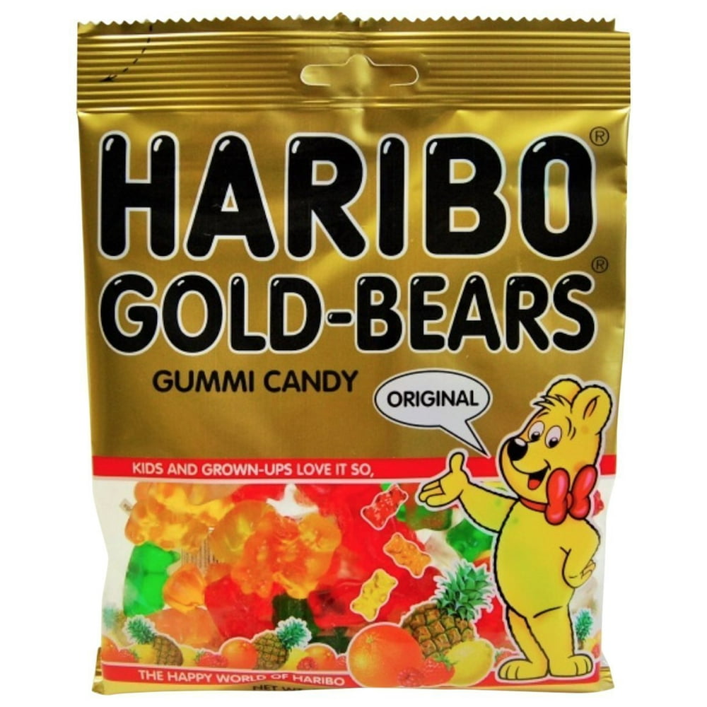 Haribo Gummi Candy, Original GoldBears, 5Ounce Bags (Pack of 12