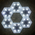 thumbnail image 1 of Fiudx Ofertas Flash Artículos En Oferta Luces Solares Para Jardín, Decorativas Para Exteriores, Azulejos De Hielo Hexagonales, Adornos Enterrados, Luces Solares Para Jardín, Luces De Baldosas De Vidr, 1 of 7