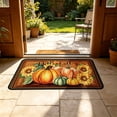 thumbnail image 6 of Zynviq 15.7" X 23.6" Area Rugs Pumpkin Thanksgiving Throw Rug Polyester Washable Brown Rectangular Small Rug for Dorm, 6 of 6