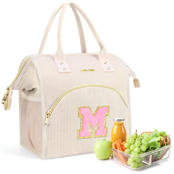 Bolsa de almuerzo ADYOOM con inicial para mujer adulta