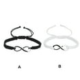 thumbnail image 3 of Guardurnaity tejida pulseras tejido trenzado ajustable exquisito Retro mujeres amistad parejas brazaletes joyería regalo Ropa, zapatos y accesorios Miscelánea Blanco, 3 of 6
