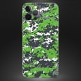 thumbnail image 4 of DesignSkinz Lime Green and White Digital Camouflage Full-Body Skin Decal Wrap Cover for iPhone 12, 4 of 9