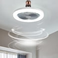 thumbnail image 1 of Feltree Ceiling Fan with Lights, Enclosed Low Profile Fan Light, Ceiling Light with Fan, Hidden Fan, 1 of 8