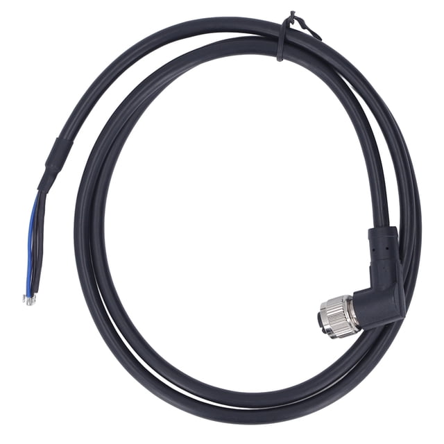 Cable de sensor eléctrico de aviación de 4 pines, 22 AWG, en ángulo recto, con conector impermeable