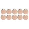 thumbnail image 2 of DIY Round Pendant, Wide Range Strong And Durable Jewelry DIY Pendant  For Home And Professional UseQ Rose Gold 12mm, 2 of 8