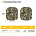 thumbnail image 5 of Kuiaobaty 2 Pieces Car Windshield Sun Shade Camo Hunting Forest Easy to Install Blocks UV Rays Sun Visor Mat Universal Fit Small Sedans Mini SUVs Trucks Exterior Accessories, 5 of 6
