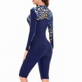 thumbnail image 3 of Full Body Wetsuit for Women Long Sleeve Front Zipper Diving Suit UPF 50+ Sun Protection Stretching Fabric for Snorkeling and Surfing, 3 of 6