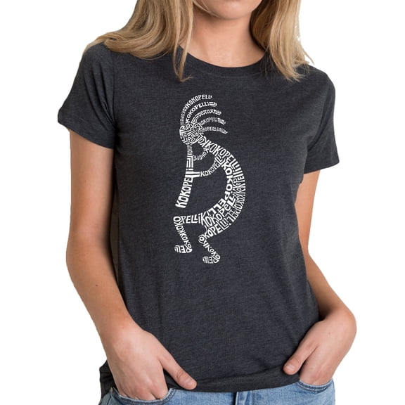 LA Pop Art Women's Premium Blend Word Art T-shirt - Kokopelli