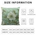 thumbnail image 5 of Nawypu  Vine Body Pillow Cover, Silhouette Morning Glory Species Flower Pattern Gardening Art Theme, Printed Soft &amp; Comfy Cushion Headboard Long Pillow Case, Pale Green Mustard, 5 of 5