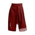 thumbnail image 5 of Men’s Casual Loose Linen Shorts Japanese Traditional Asian Style Bottoms, 5 of 6