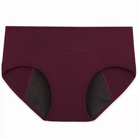 HAOYUNL Plus Size Women's Underwear Cotton Panties Low Rise Briefs Stretchy Ladies Hipster Panties Adult Underwear 1Pack