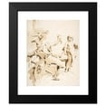 thumbnail image 2 of Giovanni Battista Tiepolo 12x14 Black Modern Framed Museum Art Print Titled - Scherzo Di Fantasia; Seated Warrior Holding a Serpent, and Standing Youth (1696-1770), 2 of 5