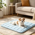 thumbnail image 5 of 2026 New Long Lasting Dog Cooling Mat Non Slip Bottom Washable Portable Pet Cool Sleep Bed Blanket Mat for Large Medium Small Dogs Cats Blue M 27*47 Inch, 5 of 9