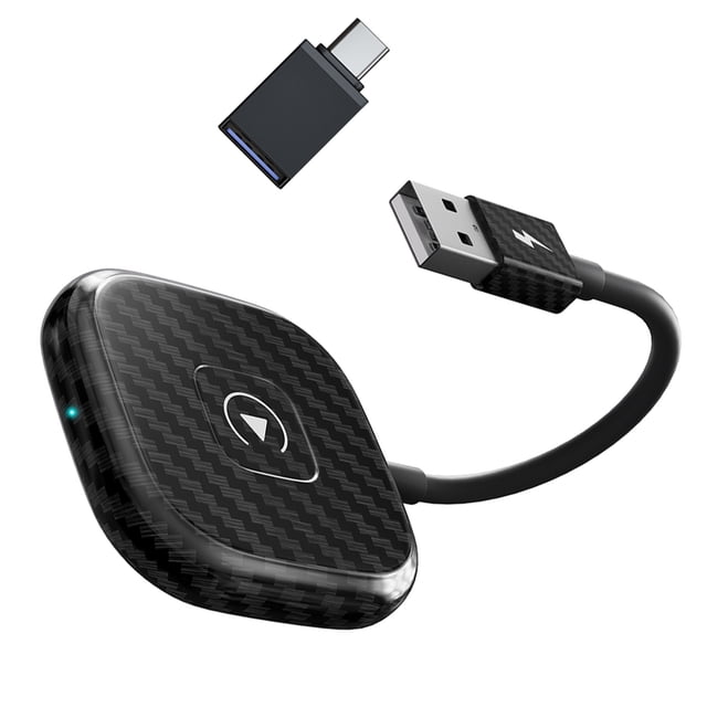 Maytalsory 2x Wireless Car-play Adapter Car-play Adapter Wired To Wireless For Car With Wired Car-play Durable