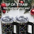 thumbnail image 4 of Christmas Tumbler 40oz Black Xmas Tumbler Cup with Lid and Straw Stainless Steel Insulated Coffee Mug Christmas Gifts for Women Men, 4 of 6