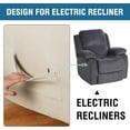 thumbnail image 4 of Super Stretch Recliner Couch Covers Chair Cover Form Fitted Non Slip Reclining Slipcovers for Standard Large Recliner, Soft Thick, 4 of 7