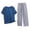Blue1, variant on StSilkitty Men's 2 Piece Outfits Short Sleeve Crewneck Athletic T Shirts and Pants Sets Lightweight Comfy Loungewear Set