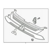Genuine OE Mitsubishi Grille Assembly - 7450B298 Fits select: 2019-2020 MITSUBISHI OUTLANDER SE/SEL/LE