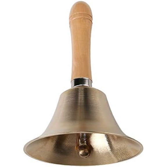 Super Loud Solid Brass Hand Call Bell