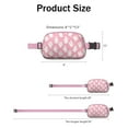thumbnail image 4 of Halloween Pink Ghosts Pattern Cute Fanny Packs for Women,Travel Waterproof Crossbody Fanny Bags Waist Purse for Women Anti Theft Adjustable Strap for Running Travel Cycling, 4 of 4