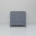 thumbnail image 4 of Jacques 36 in. W x 22 in. D Right Offset Dark Grey Bath Vanity, 4 of 9