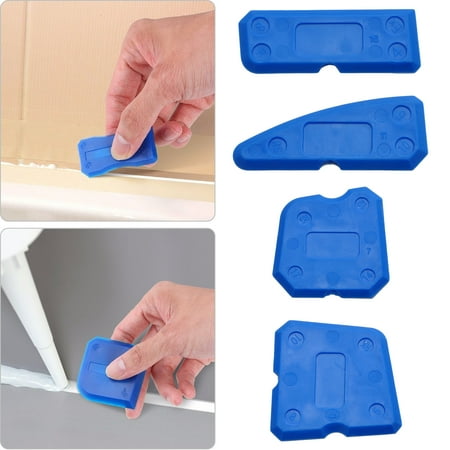 TSV 4 Pieces Caulk Tool Kit Sealant Remover Scraper Caulk Finishing Tools for Joint Sealant Silicone Grout Removing