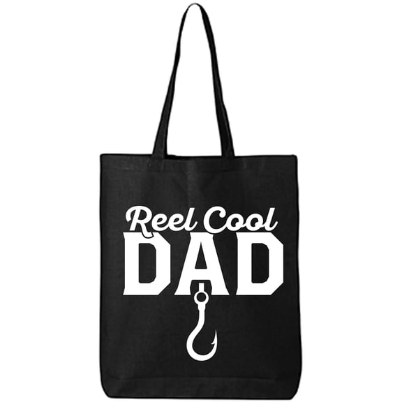 Reel Cool Dad Cotton Canvas Tote Bag