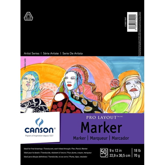 Bloc para Marcador Canson Artist Series Pro Blanco 23x30 cm