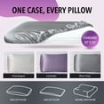 thumbnail image 3 of CROUVM 19 Momme 100% Mulberry Silk Pillowcase (Pillow Cap Style)– Standard & Toddler Size (20x26” Fits 13x18”), Easy On/Off for Travel & Home, Cooling Smooth for Hair & Skin, Quick-Dry,Champagne, 3 of 8
