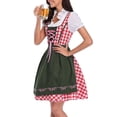 thumbnail image 6 of Bjutir Women'S German Dress Women 1Pc Dress+1Pc Apron+1Pc Silk Ribbon Oktoberfest People'S Traditional Folk Style Dress Dress Festival Party Ball Dress, 6 of 9