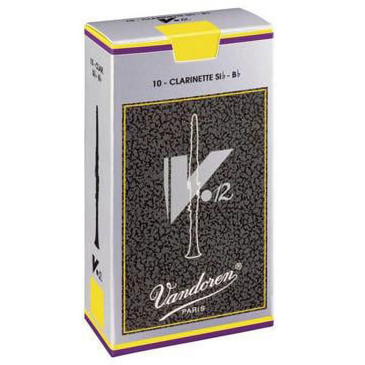 Vandoren Bb Clarinet V.12 Reeds Strength #4.5; Box of 10