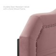 thumbnail image 6 of Modway Kristin Pleated Performance Velvet Full/Queen Headboard in Dusty Rose, 6 of 10