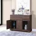 Gymax Buffet Sideboard Console Table Server Cupboard w/2