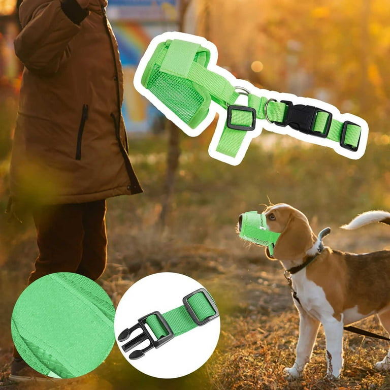 Weerihhol Pet Supplies plus Card Soft Breathable Muzzle For Small Medium And Large Dogs Nylon Adjustable Dog Muzzle To Biting Suitable For Grooming