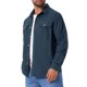 thumbnail image 4 of INSPIRAR CHIC Camisas de Trabajo Casual para Hombre de Manga Larga con Botones y Bolsillos para Pesca y Senderismo M Azul Oscuro, 4 of 6